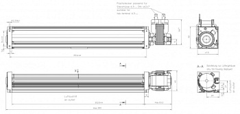 Тангенциальный вентилятор ebmpapst QL3/3000A2-2118LH-455cx