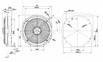 Осевой вентилятор ebmpapst W4E350JN0230