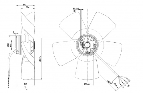 Осевой вентилятор ebmpapst A4E315AC0818