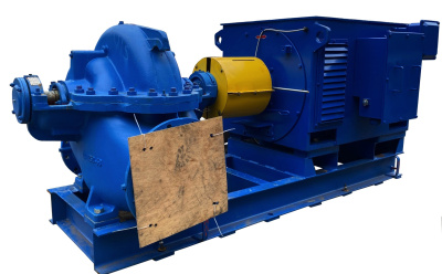 Насос 1Д1250-125б агрегат на раме, с двигателем 400 кВт