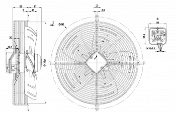 Осевой вентилятор ebmpapst S4E400AP0269