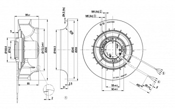 Центробежный вентилятор ebmpapst R3G250RE0707