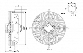 Осевой вентилятор ebmpapst S4E400AS0251