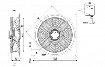Осевой вентилятор ebmpapst W8D500GJ0301