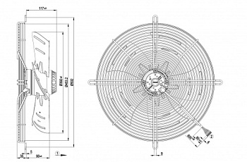 Осевой вентилятор ebmpapst S4D400BP1231