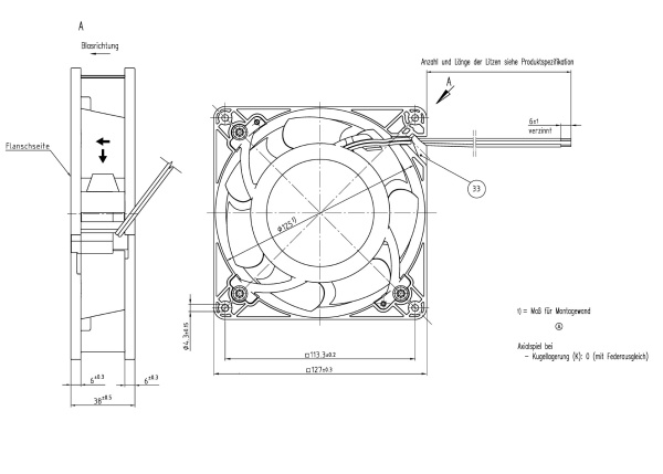 Вентилятор компактный ebmpapst DV 5214/2 N