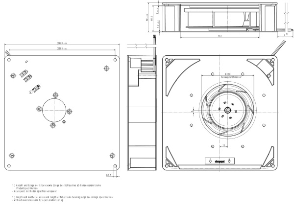 Вентилятор компактный ebmpapst RG 160-28/18 N/2 TDHHP