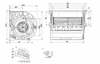 Центробежный вентилятор ebmpapst D3G146LU0330