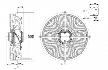 Осевой вентилятор ebmpapst S6E500AJ0301