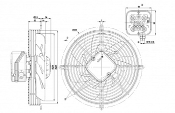Осевой вентилятор ebmpapst S2E250AL0611