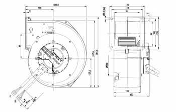 Центробежный вентилятор ebmpapst G3G160AD5201