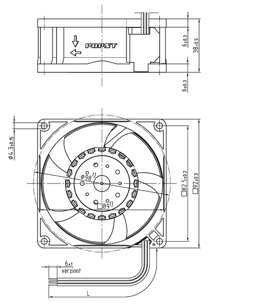Вентилятор компактный ebmpapst 3214 JH