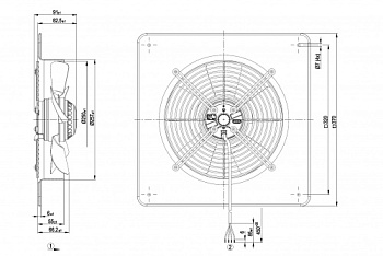Осевой вентилятор ebmpapst W2E250DE6502