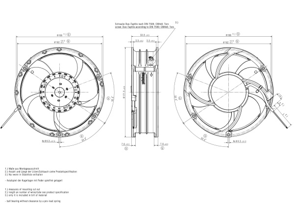 Вентилятор компактный ebmpapst 6318/2 HP