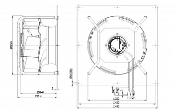 Центробежный вентилятор ebmpapst K3G310RB0103