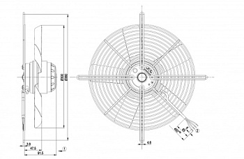 Осевой вентилятор ebmpapst S2E300BA0109