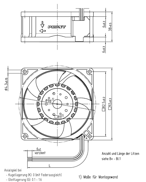 Вентилятор компактный ebmpapst 3214 J/39 NU