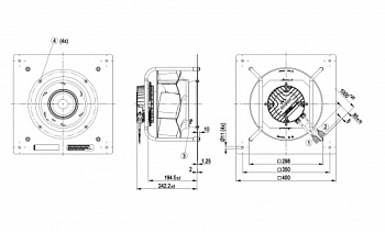 Центробежный вентилятор ebmpapst K3G280PR03H2
