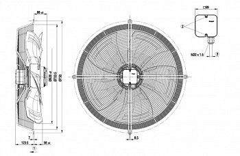 Осевой вентилятор ebmpapst S8D630AN0101