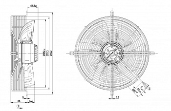 Осевой вентилятор ebmpapst S4E350AN0231