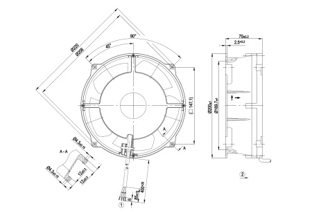 Осевой вентилятор ebmpapst W1G180AB4701