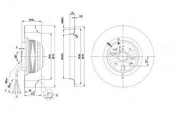 Центробежный вентилятор ebmpapst R2E175AC7720