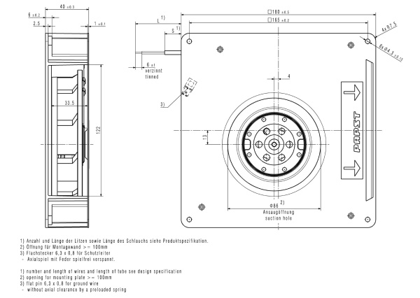 Вентилятор компактный ebmpapst RG 125-19/56 U
