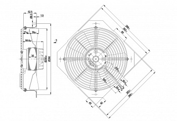 Осевой вентилятор ebmpapst W2D250GA0409