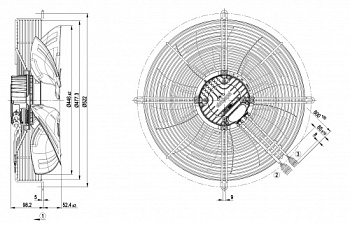 Осевой вентилятор ebmpapst S3G450LL03H1