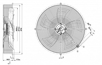 Осевой вентилятор ebmpapst S3G630AD03A1