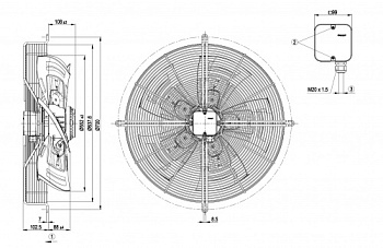 Осевой вентилятор ebmpapst S4D560AM0301
