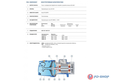 Насосная станция Pedrollo JSWm 1BX 50cl