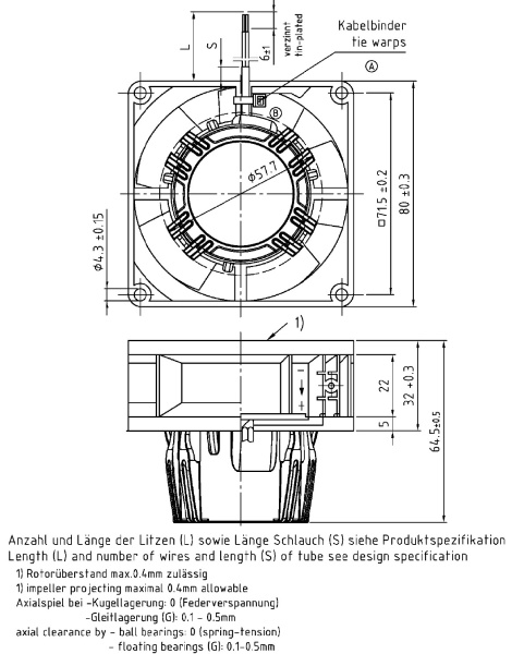 Вентилятор компактный ebmpapst AC 8300 H