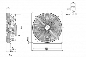 Осевой вентилятор ebmpapst W4D560DP0105