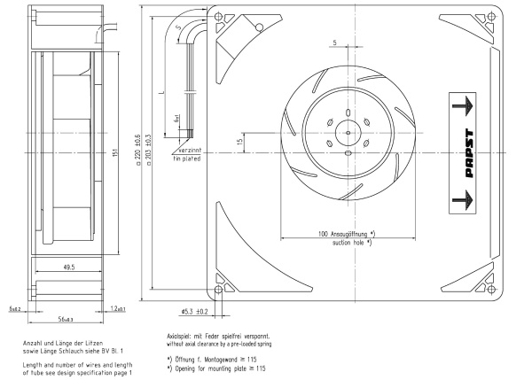 Вентилятор компактный ebmpapst RG 160-28/14 NU
