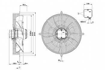 Осевой вентилятор ebmpapst S4E450AO0901