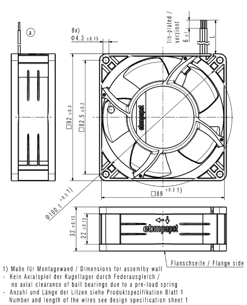 Вентилятор компактный ebmpapst 3314 NHH
