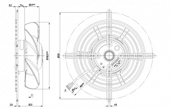 Осевой вентилятор ebmpapst S2D170BA0406