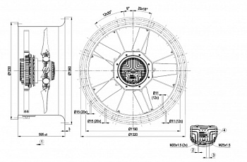 Осевой вентилятор ebmpapst W3GB20IQ0701