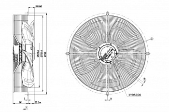 Осевой вентилятор ebmpapst S3G630AR8508