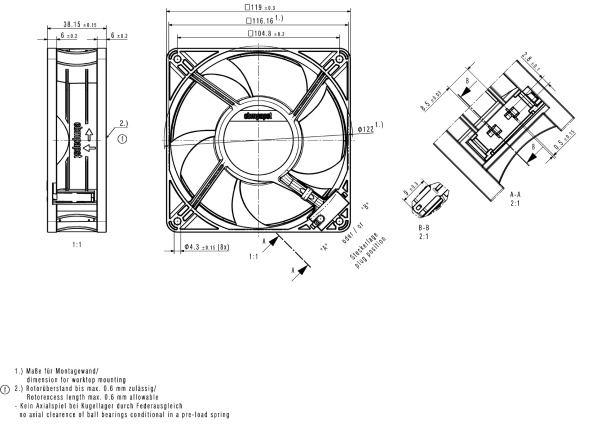 Вентилятор компактный ebmpapst ACi 4420 HHR