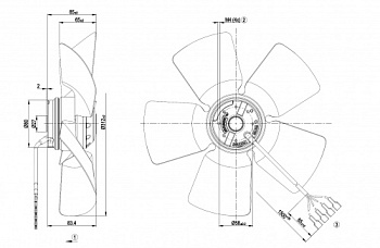 Осевой вентилятор ebmpapst A4E315AC0819