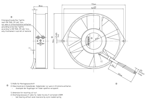 Вентилятор компактный ebmpapst 7112 N/2