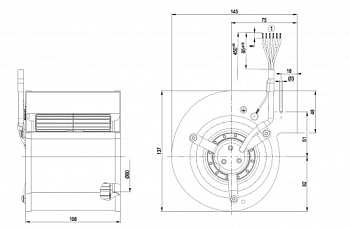 Центробежный вентилятор ebmpapst D2E097CB0109