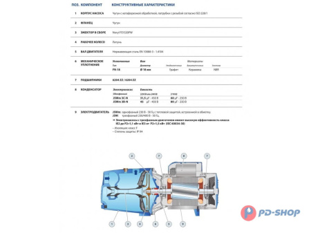 Насос самовсасывающий Pedrollo JSWm 3BL