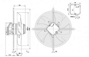 Осевой вентилятор ebmpapst S2E300BP0236