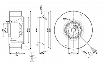 Центробежный вентилятор ebmpapst R2D225AV0221